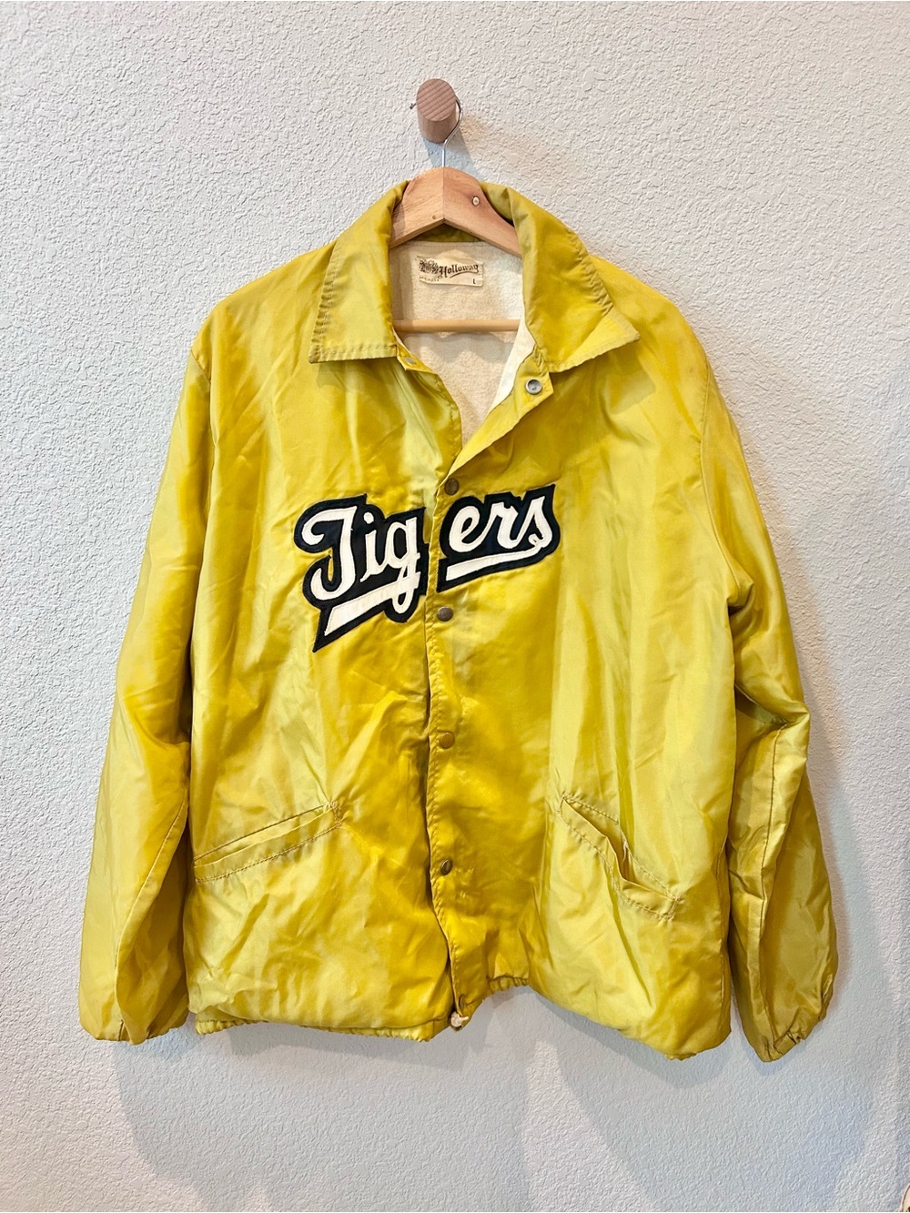 Vintage 1960's Holloway Detroit Tigers Yellow Jacket